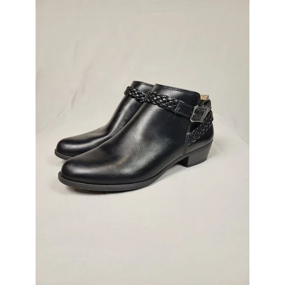 LifeStride Womens Adriana Ankle Bootie Size 9.5M Black Dress Shoes Comfortable - Picture 1 of 10
